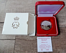 Monaco: 10 Euro 2019 90.Geburtstag Grace Kelly Gracia Patricia Silber PP OVP