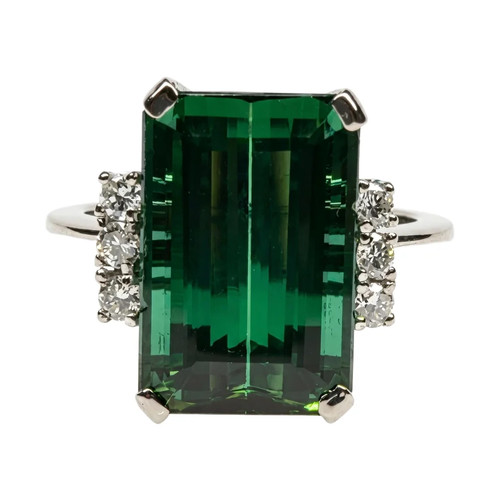 Stern verdelith diamant ring - verdelith,