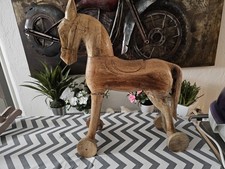 Deko Holz Schaukelpferd wertvoll 1 a ca. 50 cm