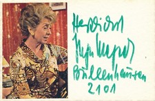 Inge Meysel Autogramm handsigniert 100% Original M1.77