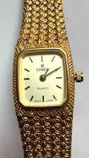 Christ   Armbanduhr  Goldfarbend Damen  Quartz  - Batterie neu - Werk läuft