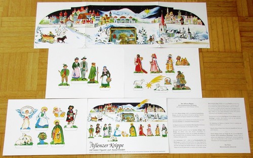 Weihnachtskrippe papier pappe - papier,