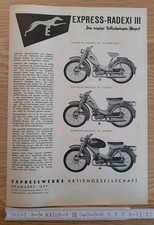 Original Express Radexi III, Moped Standard, Luxus, Sport, WERBUNG, 50er Jahre