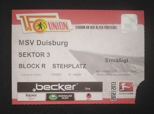 Ticket bundesliga 2012 - bundesliga, 2012/13
