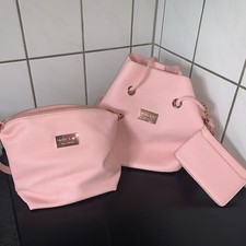 Mary Kay Beuteltasche mit Pouch  und Umhängetasche - rosa / Roségold - Set -NEU