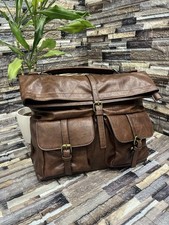 Braune Kunstledertasche -