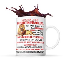 An meinen Schwiegersohn Tasse Geschenk Hochzeit für den Mann meiner Tochter