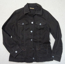 Mac Jana Damen Jeansjacke Gr.42 Braun mit Stickereien neuwertig
