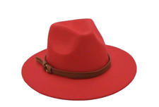 ELEGANTER GROSSER PANAMA DAMEN HERREN HUT HAT PERFEKT GEKLEIDET &FLACHE KREMPE