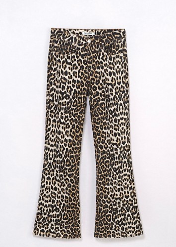 Jeanshose leopardenmuster hose - leopardenmuster,