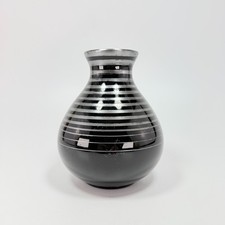 Schwarzglas Black Glass Vase