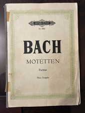 BACH Noten, Motetten -