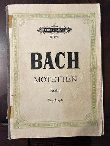 Bach noten motetten - bach,