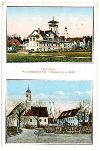 Westheim wallfahrtskirche - ak,