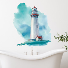 Wandtattoo Leuchtturm selbstklebend, Badezimmer Aufkleber Wandsticker Nordsee