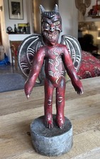 Vintage dämon skulptur - vintage, teufel