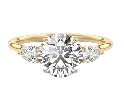 14k gelbgold verlobungsring - 14k,