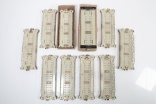 Märklin Rampenstücke 468 D Metall 10 Stk. gerade durch. Mittelleiter H0 #40