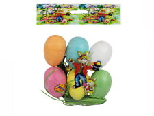 12 Styroporeier 5 cm mit Gras