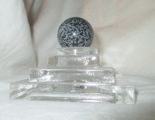 Schneeflockenobsidian~Edelstei