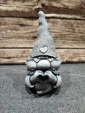 Wichtel Weihnachtsmann Büste Deko Figur Skulptur Zwerg Gnom Herz Objekt