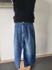MNG  MANGO  Jeans   Gr. 36,  38  Blau  Hoher Bund Weites Bein sehr schöner Sitz