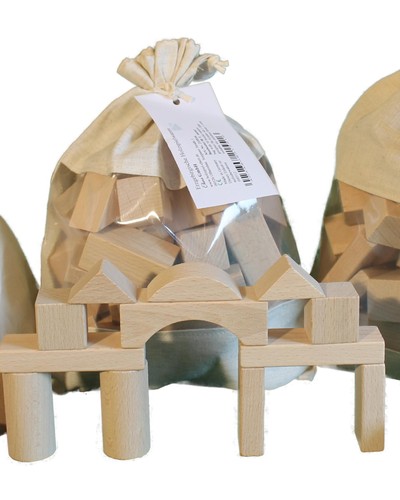 Holzspielzeug baubeutel mit - baubeutel,