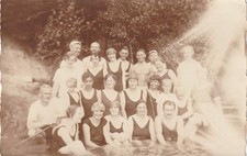 Photo postcard men and women