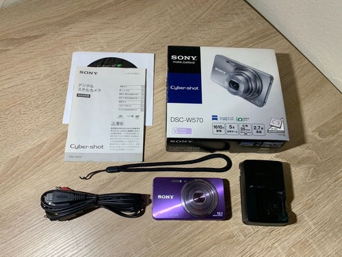 Sony cyber shot - sony, lila
