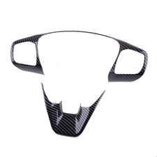 2xKohlefaser-Stil Lenkradabdeckung Trimm Fit für Ford Fiesta ST Mk8 2018-2020