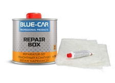 Reparatursat Polyesterharz Bootsreparatur Harz Glasfasermatte Härter Set 250g