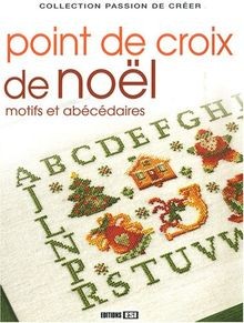 Point croix noël - point,