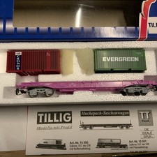 15556 Taschenwagen mit EVERGREEN Container der SNCF  Ep.5 in OVP