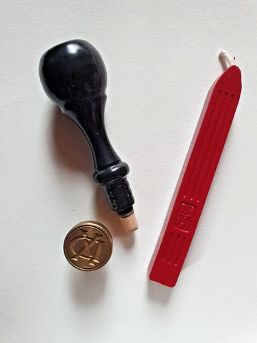 Siegelstempel mit initialen - siegelstempel,