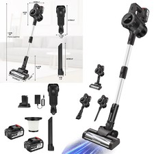 6-in-1 6000W Akku Staubsauger Hoover Upright Kabelloser Handstaubsauger 30000Pa