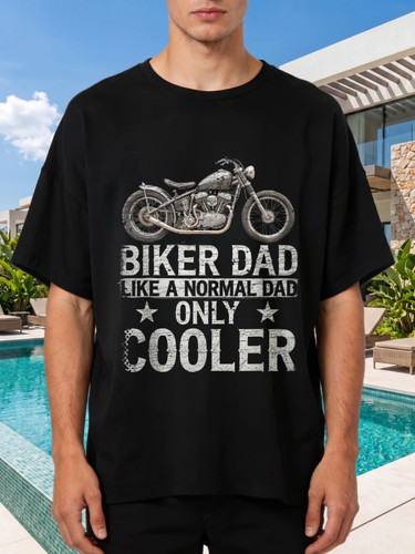 Motiv shirt biker - dad, only