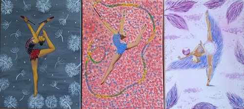 Handgemalte bilder acryl auf - 3,