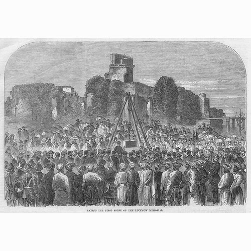 Indien steinlegung des lucknow - indien,