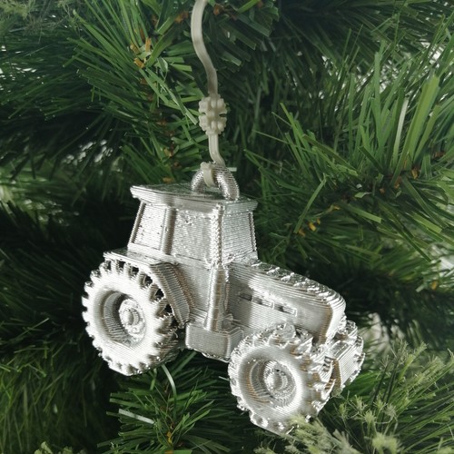 Traktor silber weihnachten - traktor,