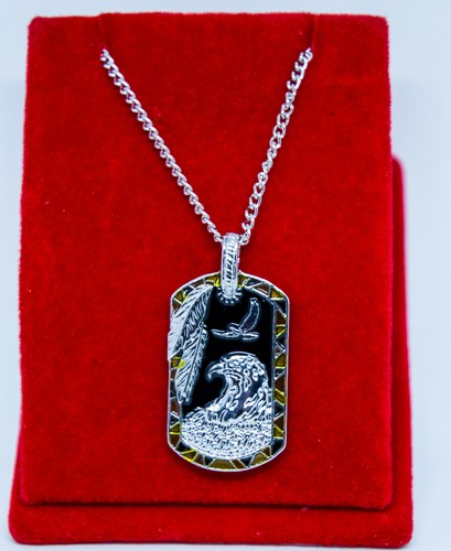Anhänger mit kette adler - mit,