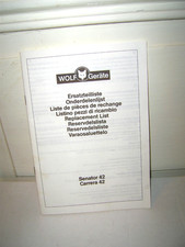 Ersatzteilliste WOLF GERÄTE