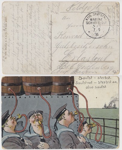 Humor marine 1916 msp - ak,
