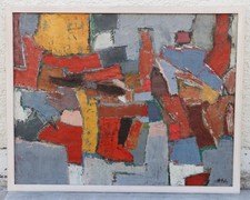 Alfred Hetz (1933-74 Stuttgart) - Schüler Willi Baumeister - Abstraktes Gemälde