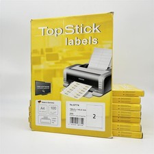TopStick 8774 Universal-Etiketten A4 (199,6 x 143,5 mm, 800 Blatt, Papier, matt)
