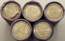 Deutschland 2012 2 Euro Sondermünze "Bayern - Neuschwanstein" - alle 5 Prägea...