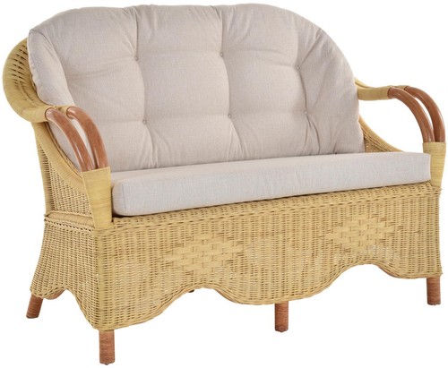 Wintergarten rattansofa natur - wintergarten,