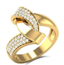 Ring 54 56 58 60 Fingerring Gold Silber Cocktailring Zirkonia Silberring klar