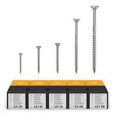 TORX® ttap® Spanplattenschrauben Set Stahl verzinkt 1.404 Teile Schrauben Bundle