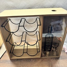 Weinregal Holz 6 Flaschen Kork