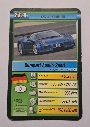 Gumpert apollo sport - gumpert, 8a